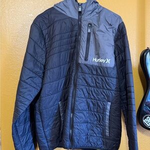 Hurley Charcoal Quilted Jacket